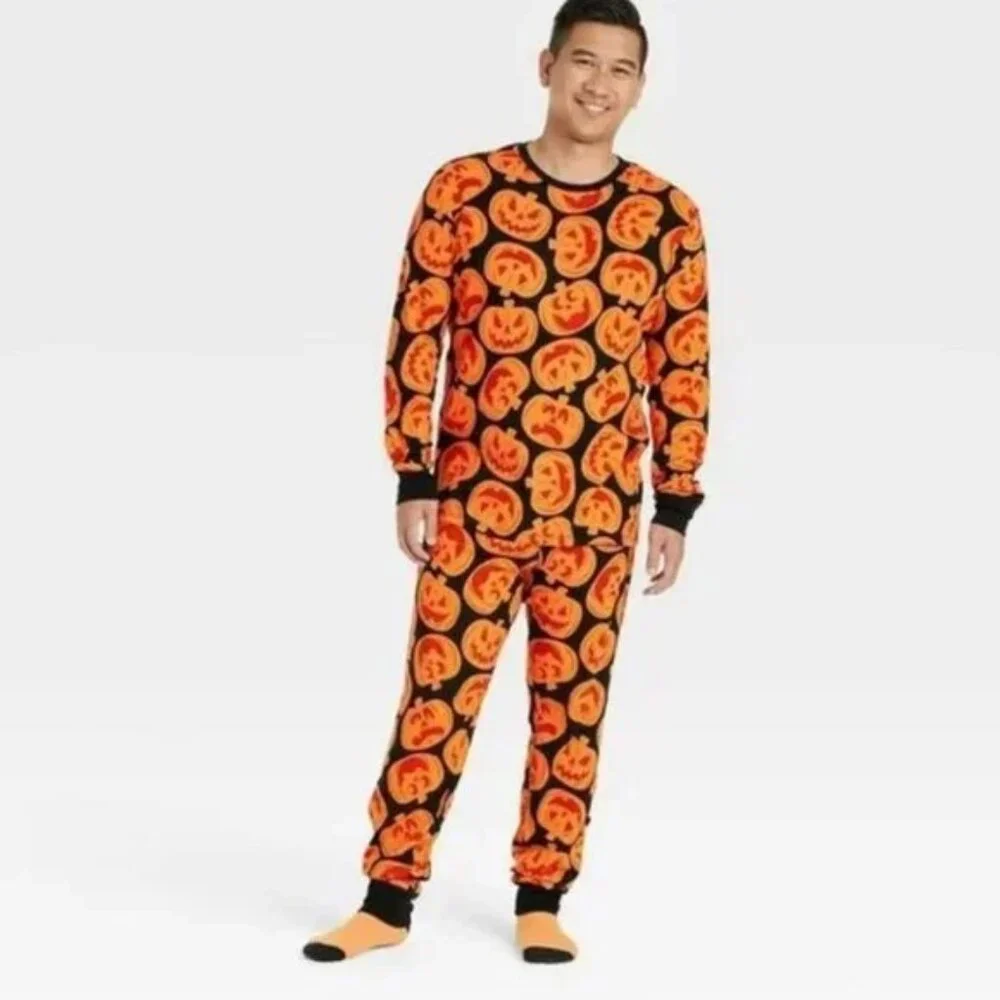 Target Hyde & Eek! | 2-Piece Family Sleep Set Pumpkins Print | Size Medium